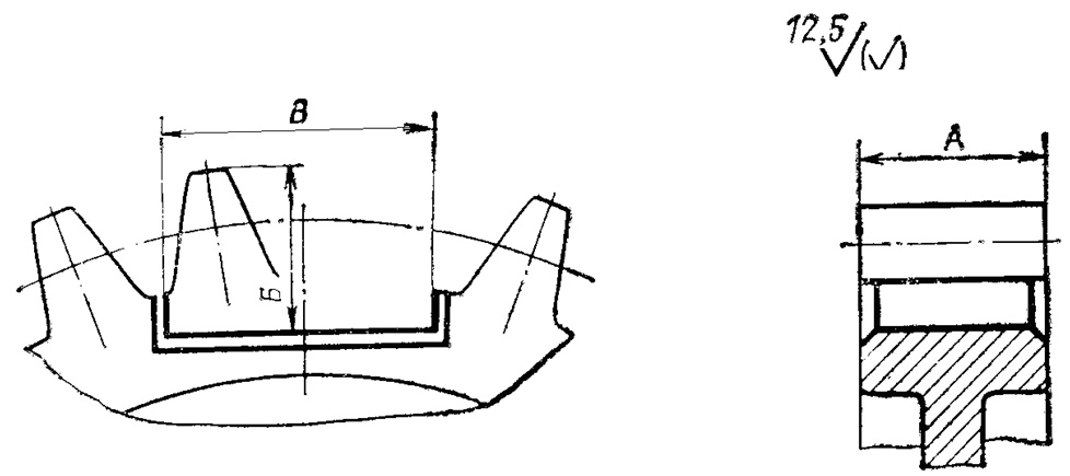 Разметка паза для ремонта шестерни ВолгоВятМетСтрой